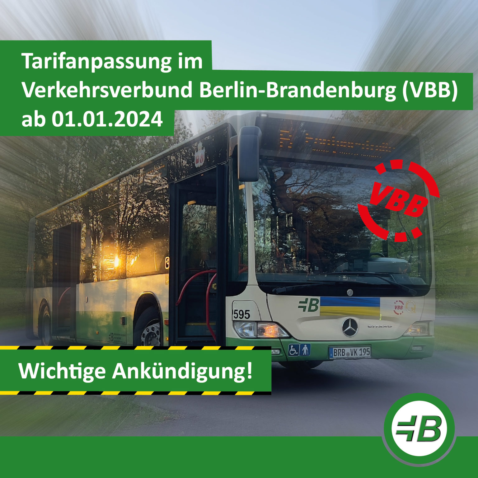 Zum 1. Januar 2024 Wird Es Im Verkehrsverbund Berlin-Brandenburg (VBB ...