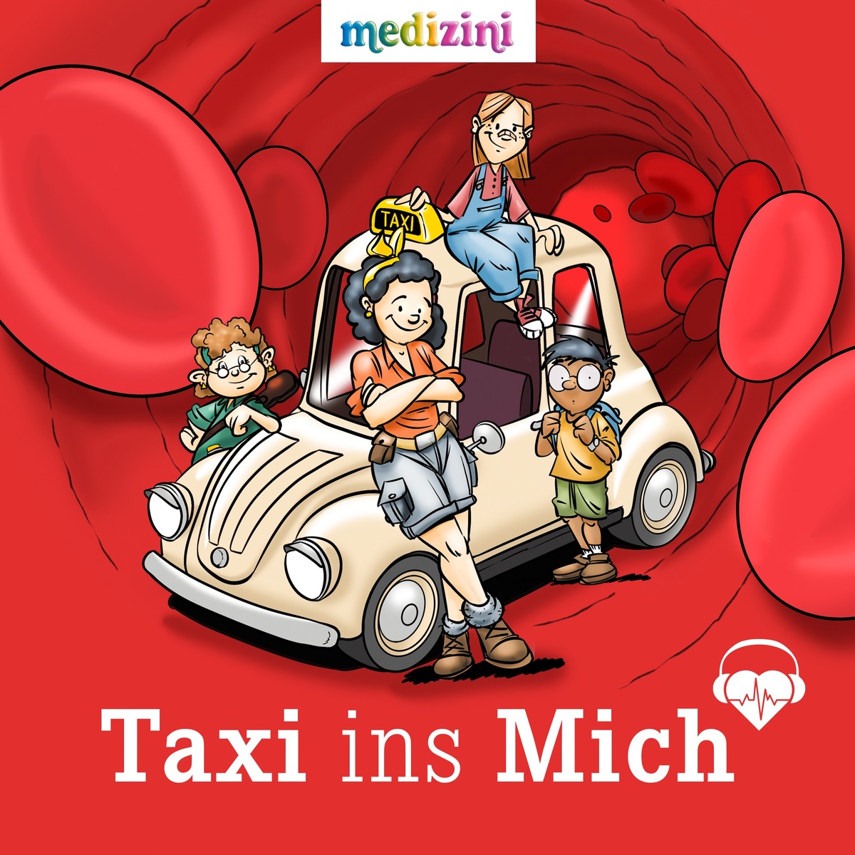 medizini-Podcast "Taxi ins Mich". Fotocredit: BoneBuddrus/W&B. Die Verwendung dieses Bildes ist für redaktionelle Zwecke bis zum 02.03.2028 zulässig, jedoch ausschließlich mit Bezug auf die ursprüngliche Meldung und nur mit vollständigem Bildrechtehinweis. / Weiterer Text über ots und www.presseportal.de/nr/52678 / Die Verwendung dieses Bildes für redaktionelle Zwecke ist unter Beachtung aller mitgeteilten Nutzungsbedingungen zulässig und dann auch honorarfrei. Veröffentlichung ausschließlich mit Bildrechte-Hinweis.